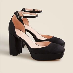J. Crew Collection Maisie Platform Heels - Black 7.5